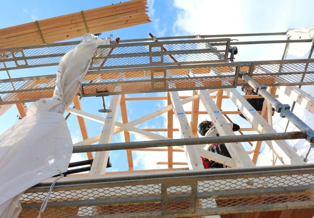 〈建築レポート〉守山市伊勢町アパート兼テナント①上棟編